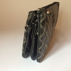 Rudi &amp; Harald pung sort m/creme stiklinger