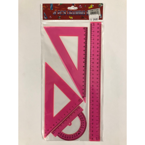 St med 4 linealer - pink
