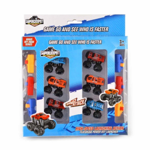 St med Monster Trucks, 6 stk. - Speed Attack
