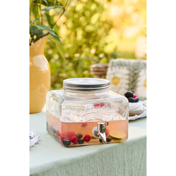 Saftdispenser med metallg, lav model, 3,6 ltr