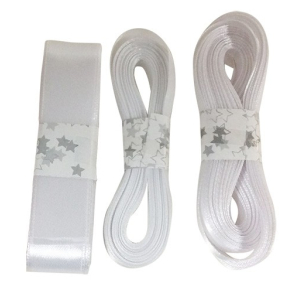 Satinbnd 15mm x 7m, hvid