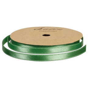 Satinbnd, B: 10 mm, lys grn, 10 m