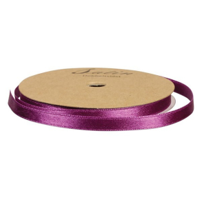 Satinbnd, B: 10 mm, mrk lilla, 10 m