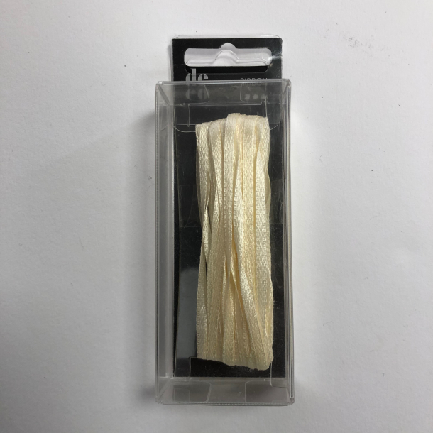 Satinbnd, B: 3 mm, creme, 10 m