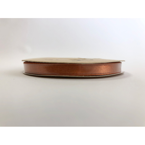 Satinbnd, B: 6 mm, kobber, 10 m