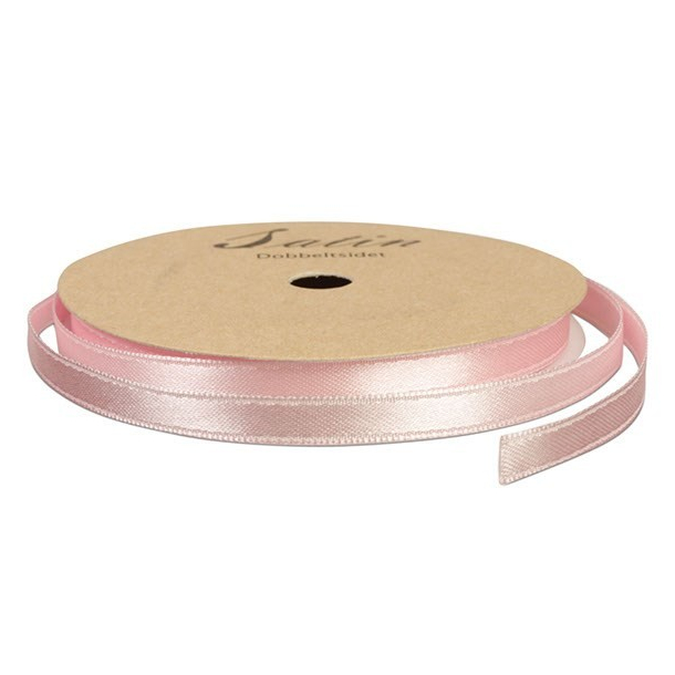 Satinbnd, B: 6 mm, lyserd, 10 m