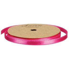 Satinbnd, B: 6 mm, pink, 10 m