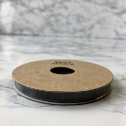 Satinbnd, B: 7 mm, sort, 10 m