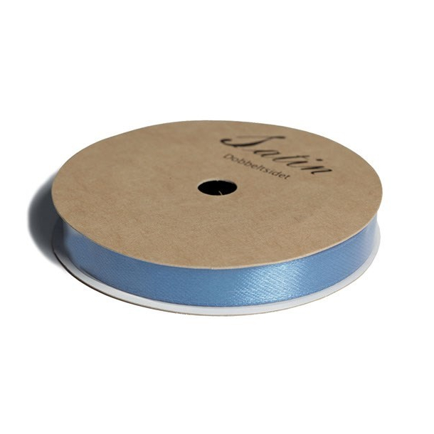 Satinbnd, B: 9 mm, bl, 10 m