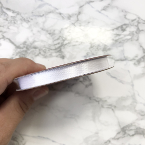 Satinbnd, hvid, 6mm x 10m