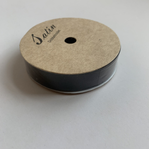 Satinbnd, sort, 15mm, 10 m