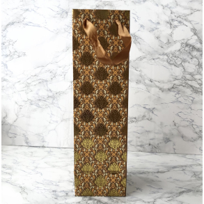 Scandecor Gavepose til flasker, guldmnster