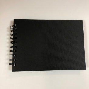 Scrapbog Color Stripes, 30 x 21cm , sort 