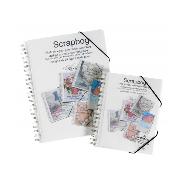Scrapbook/Demomappe A4. 25 lommer. Klar