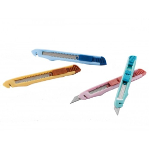 SDI Hobbykniv m. 9mm blad, 30 grader, pastelrd