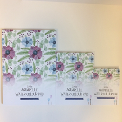 Sense Akvarelblok - Blomster - A3