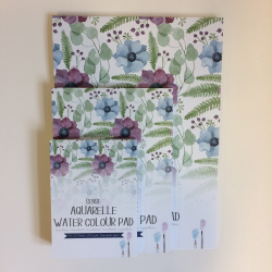Sense Akvarelblok - Blomster - A5
