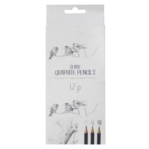 Sense graphite blyanter, 12 stk.