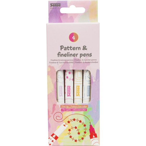 Sense Mnstertuscher, 4 stk.