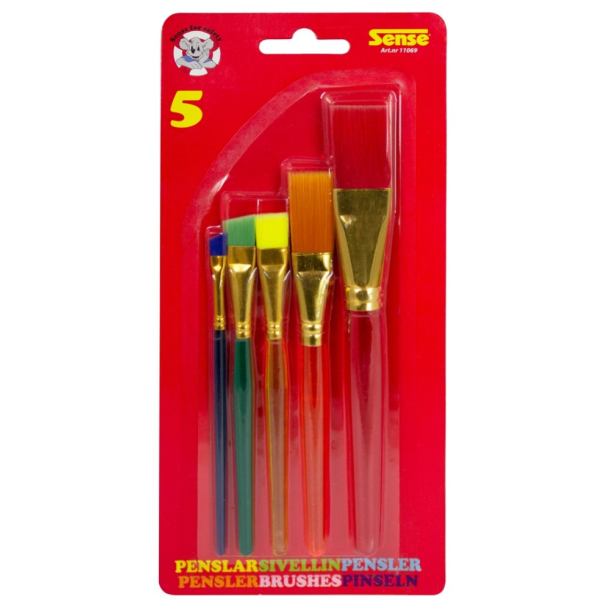 Sense Penselst, 5 pensler