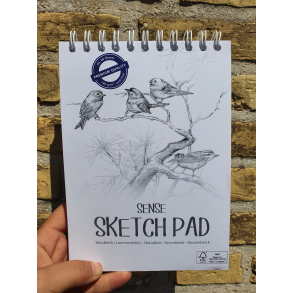 Sense skitseblok med spiral, A5