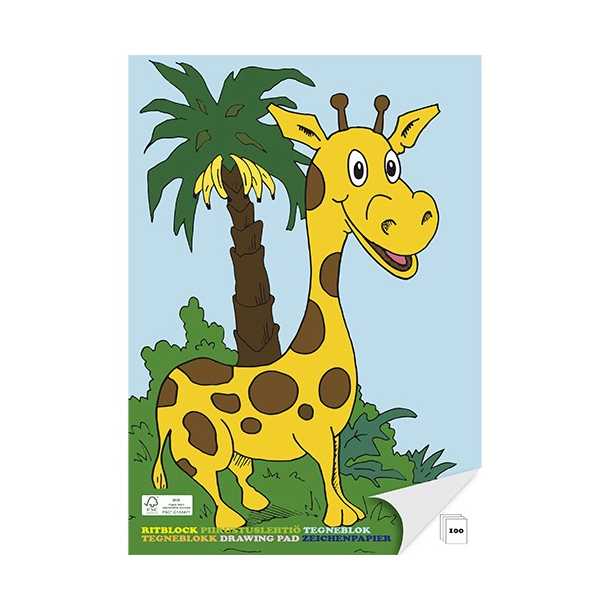 Sense Tegneblok A5 - Giraf