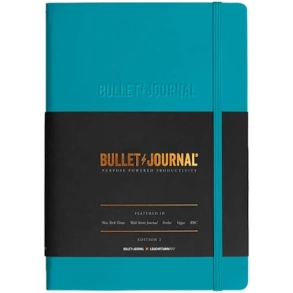 Leuchtturm1917 Bullet Journal Edition 2, Medium (A5), Hardcover, 206 nummererede sider, Turq, dotted