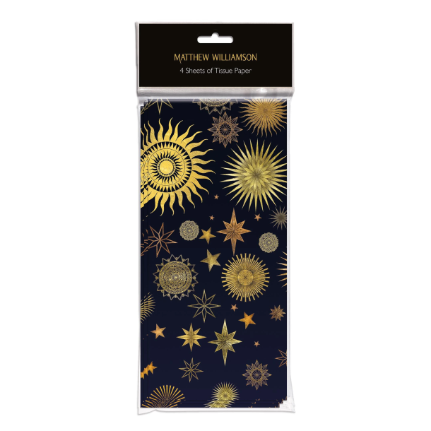 Silkepapir, 4 ark, Stardust