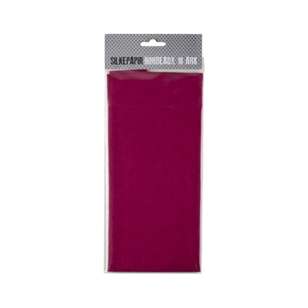 Silkepapir bordeaux