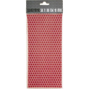 Silkepapir rd/hvid blomst