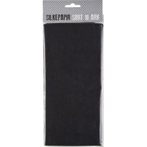Silkepapir Sort