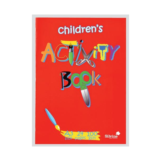 Silvine hfte med blanke sider, A3