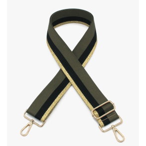 Skulderstrop ∙ Clara ∙ Color Green-Black-Gold KUN ONLINE