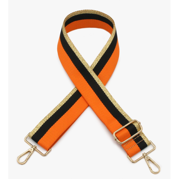 Skulderstrop ∙ Clara ∙ Orange-Black-Gold KUN ONLINE