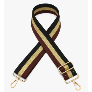 Skulderstrop ∙ Margit Nature ∙ Brown-Gold-Black KUN ONLINE