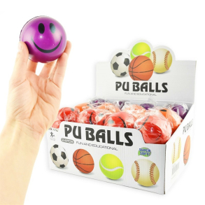 Skum bold smiley, assorteret farver