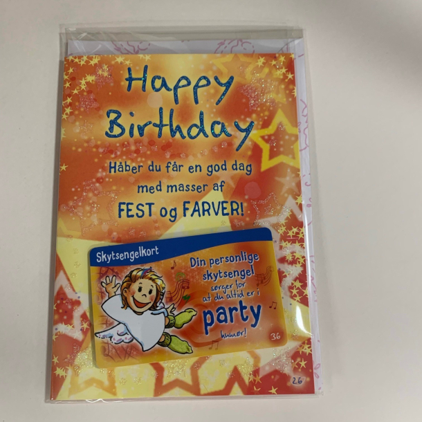 Skytsenglekort, Happy Birthday