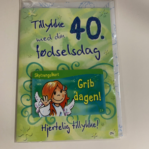 Skytsenglekort, Tillykke med din 40. fdselsdag