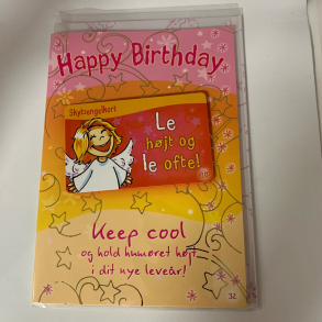 Skytsenglekort, Happy Birthday. Keep cool