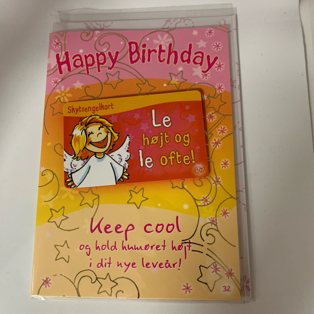 Skytsenglekort, Happy Birthday. Keep cool