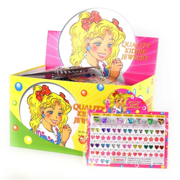 Smykkest m. ringe m. hjerter