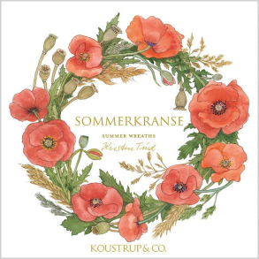 SOMMERKRANSE - 8 forskellige dobbeltkort kvadratisk