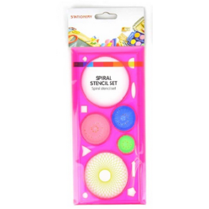 Spiral tegnest plast, pink