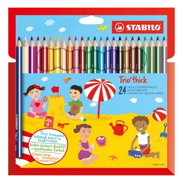Stabilo farveblyanter TRIO 24 stk.