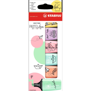 Stabilo Mini Pastel Love, 6 stk.