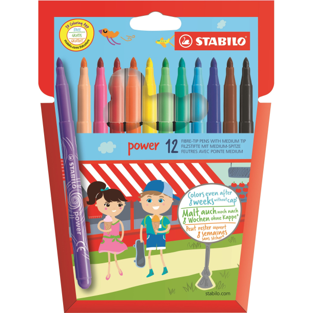Stabilo Power Tuscher, 12 stk.
