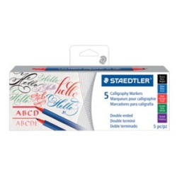 Staedtler dobbelt kalligrafi penne, 5 stk. 