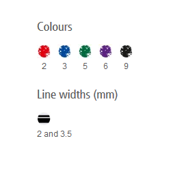 Staedtler dobbelt kalligrafi penne, 5 stk. 