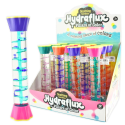 Stav med farvet vske, timeglas