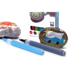 Sten tuscher 6 stk., grundfarver